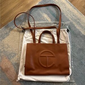 Telfar Tan Medium Shopper (used)
